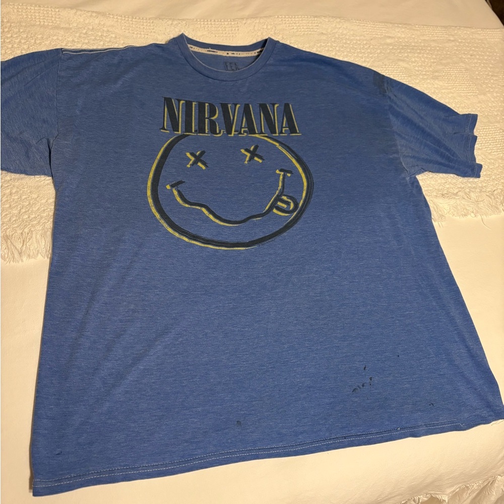 Blue Nirvana Graphic T-Shirt 2009 XXL
